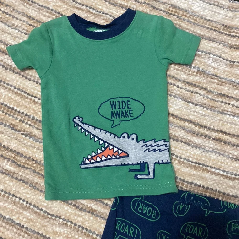 Carters Toddler Boy Matching Snug Fit Pajamas Sleepwear Set Lot 3 Pack